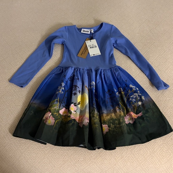 NWT Molo Lavender and Floral Dress - Picture 4 of 6